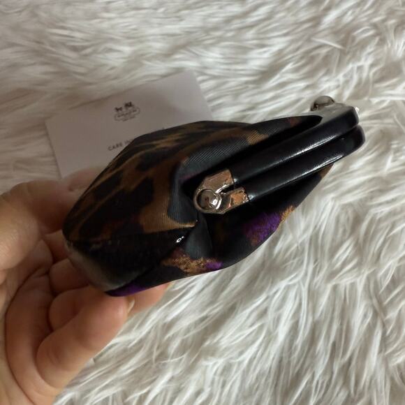 NWT Coach y2k Sis Ocelot Cheetah Kisslock Coin Purse - Picture 6 of 9